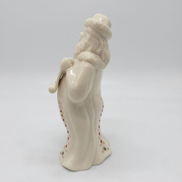 Lenox China Jewels Collection Santa Figurine Ivory Porcelain Hand-Painted 1994 - Picture 2 of 8